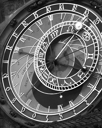 Framed Astronomic Watch Praha 11 Print