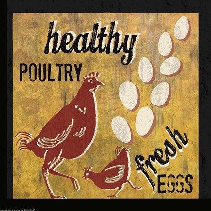 Framed Healthy Poultry Print