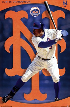 Framed New York Mets&#174; - C Granderson 14 Print
