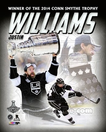 Framed Justin Williams 2014 NHL Conn Smythe Trophy Winner Portrait Plus Print