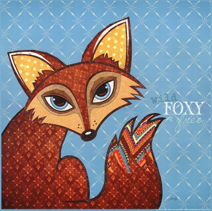 Framed Wild, Foxy &amp; Free Print