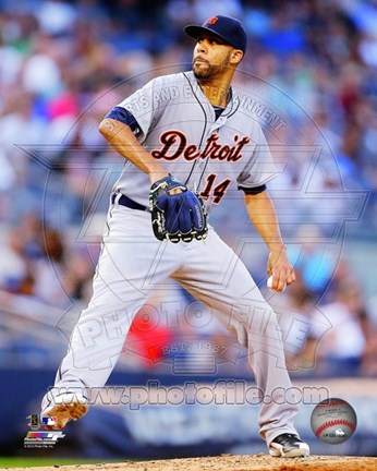 Framed David Price 2014 Action Print