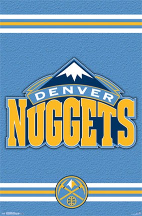 Framed Denver Nuggets - Logo 14 Print