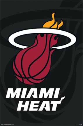 Framed Miami Heat - Logo 14 Print