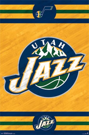 Framed Utah Jazz - Logo 14 Print