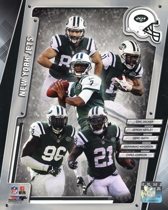 Framed New York Jets 2014 Team Composite Print