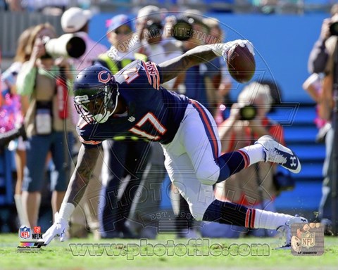 Framed Alshon Jeffery Diving Reception Print