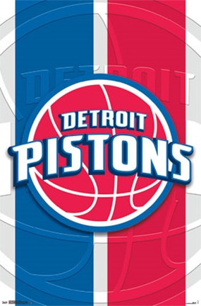 Framed Detroit Pistons - Logo 14 Print