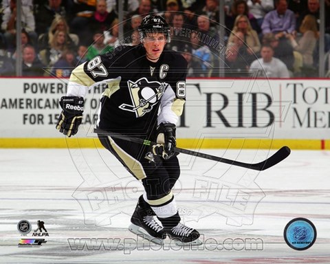 Framed Sidney Crosby 2014-15 on ice Print