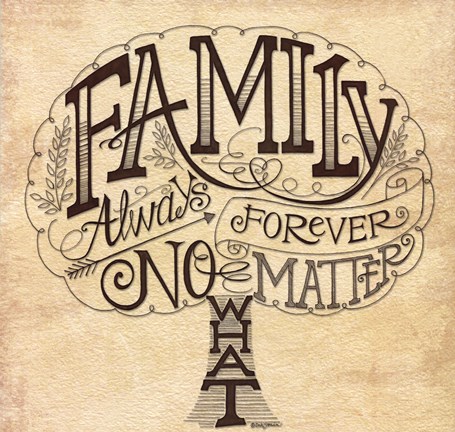 Framed Family - Always and Forever Print