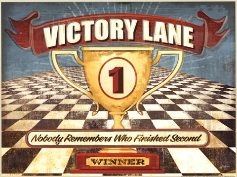 Framed Victory Lane Print
