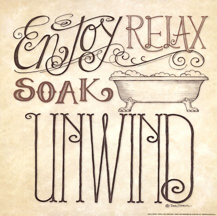 Framed Soak &amp; Unwind Print