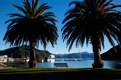 Framed Picton, Marlborough, South Island, New Zealand Print