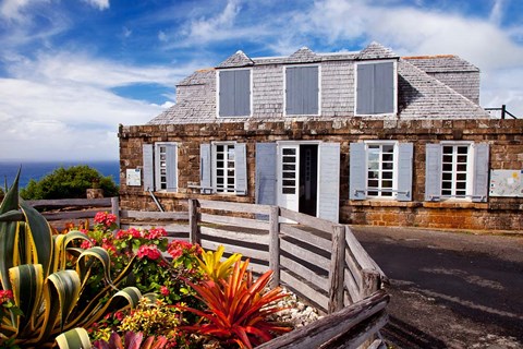 Framed Shirley Heights, Antigua, West Indies, Caribbean Print