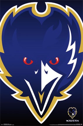 Framed Baltimore Ravens - Logo 14 Print
