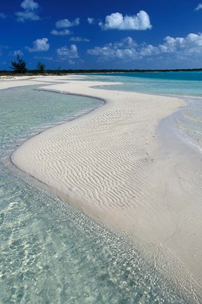 Framed Beach of Half Moon Bay, Turks and Caicos Print