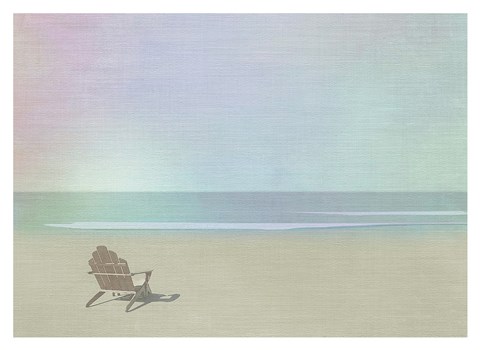 Framed Serene Beach Print