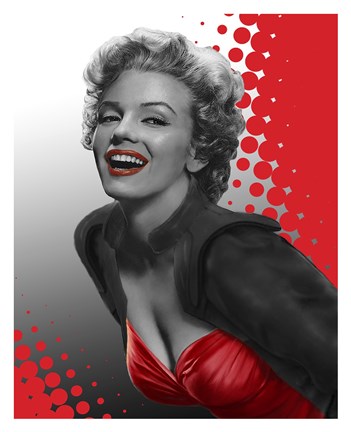 Framed Marilyn Red Print