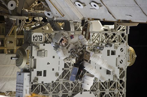 Framed Astronaut doing Extravehicular Activity Print