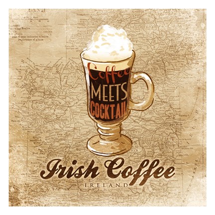 Framed Irish Coffee Print