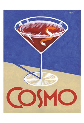 Framed Retro Cosmo Print