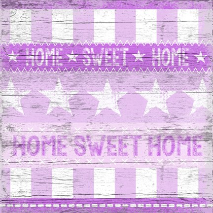 Framed Stars and Stripes I - Pink Print