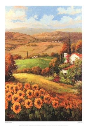 Framed Italian Countryside Print