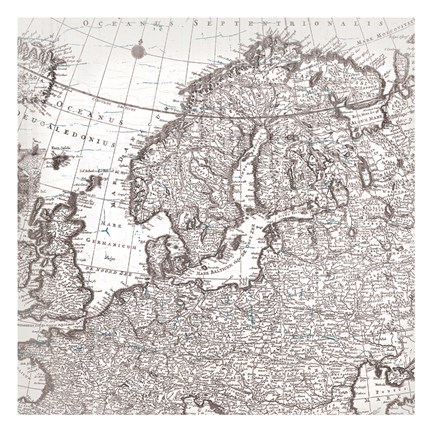 Framed World Map 3 Print