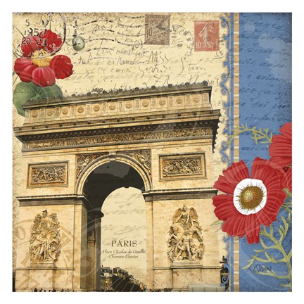Framed Arch De Triomphe Print