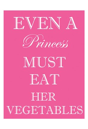 Framed Princess Must Eat Print