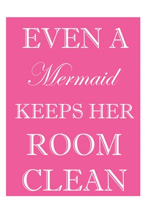 Framed Mermaid Clean Room Print
