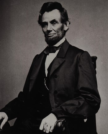 Framed Abraham Lincoln, 16th President of the United States Print