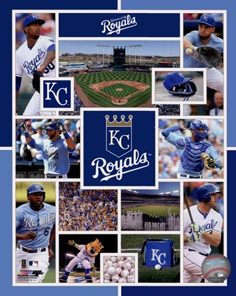 Framed Kansas City Royals 2015 Team Composite Print