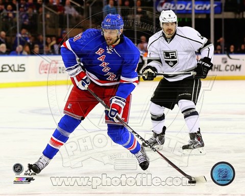 Framed Rick Nash 2014-15 Action Print