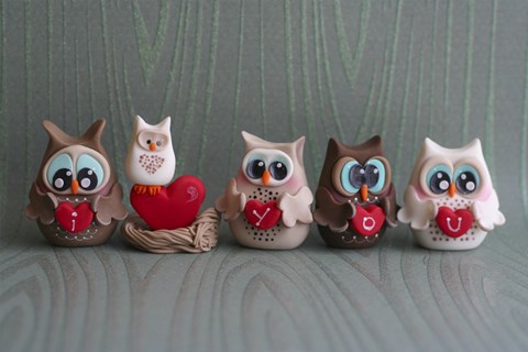 Framed Owls I Love You Print