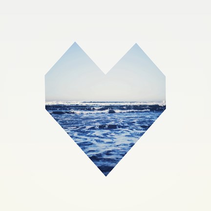 Framed Ocean Heart S6 Print