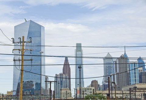 Framed Industrial Skyline Print