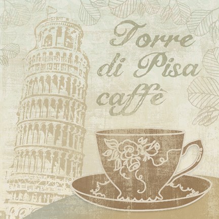 Framed Caffe Pisa Print