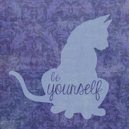 Framed Cat - Be Yourself Print