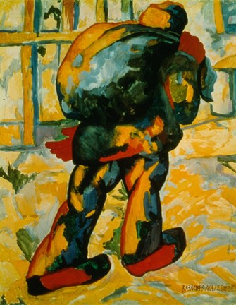 Framed Man with a Sack, 1911 Print