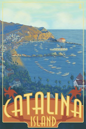 Framed Catalina Island Print