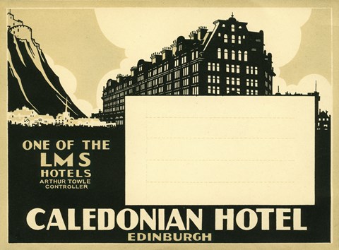 Framed Caledonian Hotel, Edinburg Print