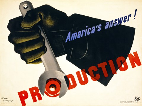 Framed Production, America&#39;s Answer! Print