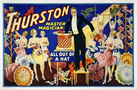 Framed Thurston, Master Magician Print