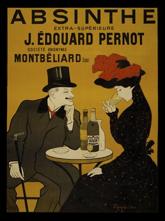 Framed Absinthe, Pernot Print