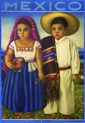 Framed Botero Mexico Print