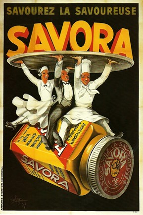 Framed Savora Waiters Print