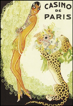 Framed Casino de Paris, Leopard Print