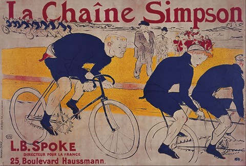 Framed La Chaine Simpson Print