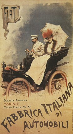 Framed Fiat, 1899 Print